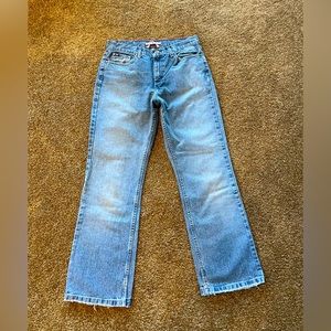 Vintage Y2K Mom Jeans Tommy Hilfiger Old School High Rise Boot Cut Size 10